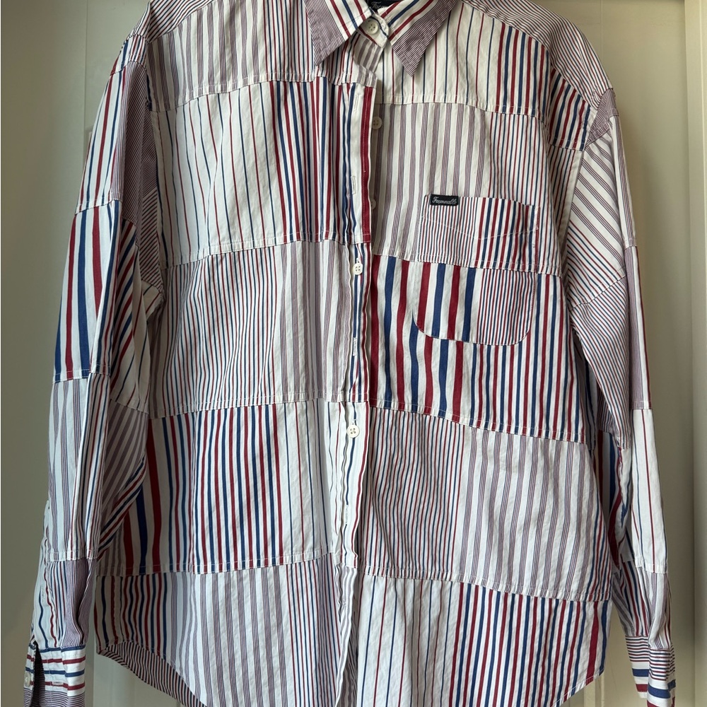 Faconnable Multicolor Striped Button Down Shirt - image 1